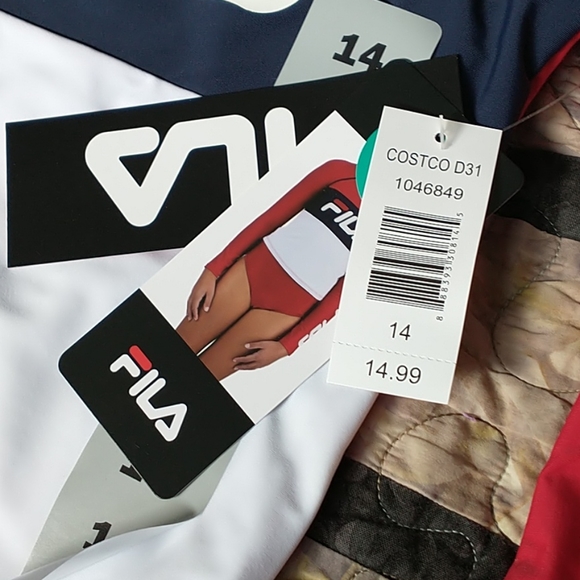 FILA Girls size 14 2-piece swim suit NWT - Picture 2 of 3